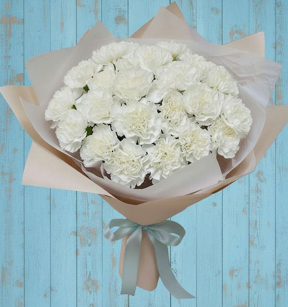 Букет цветов из: Гвоздики в Новопавловске