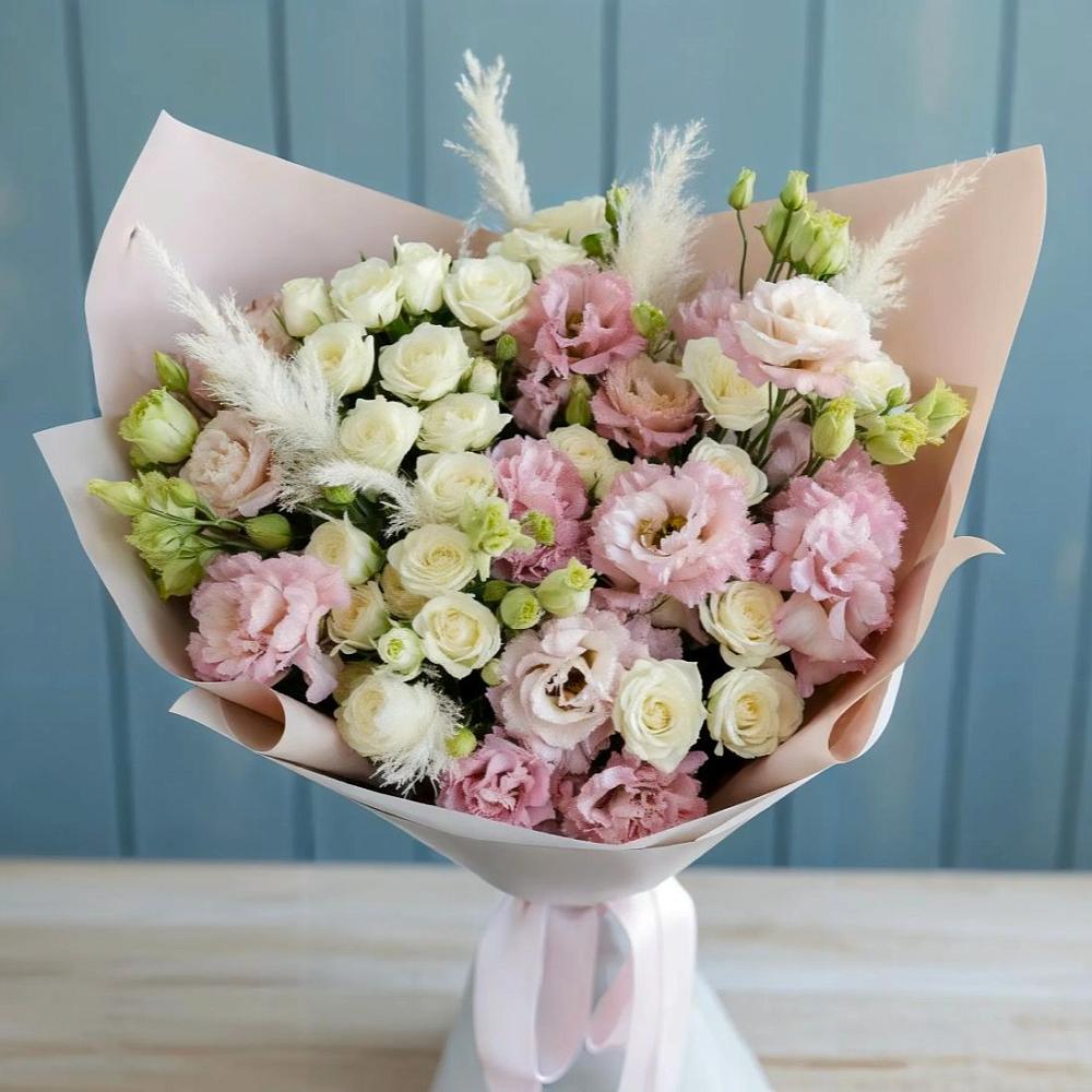 Букет цветов из: Альстромерии и Розы в Новопавловске