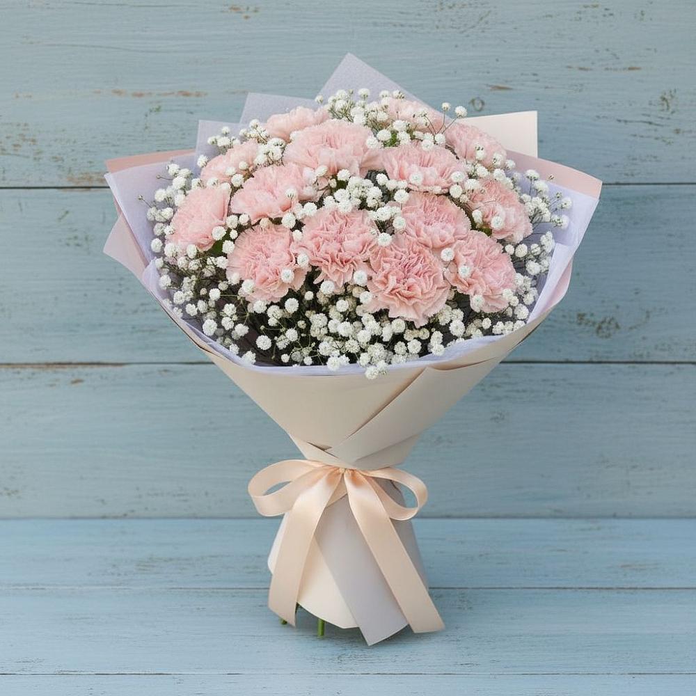 Букет цветов из: Гвоздики в Новопавловске