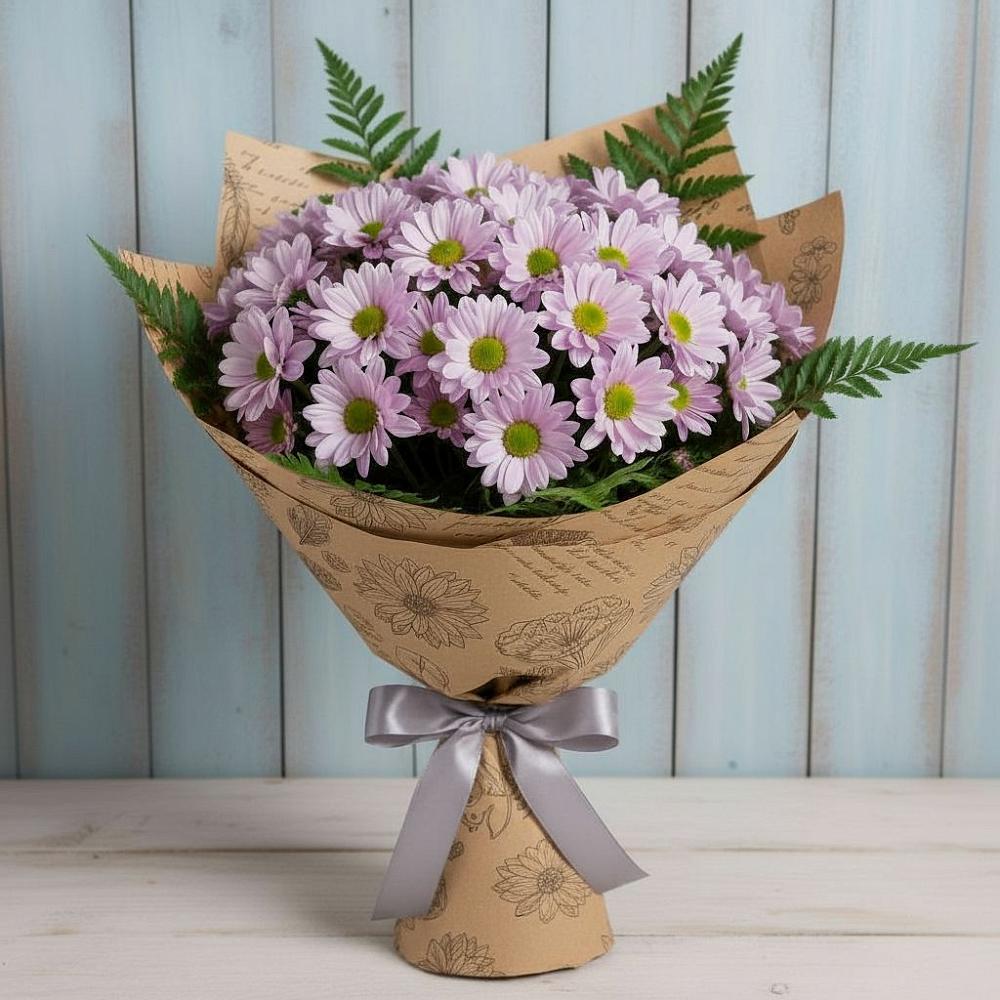 Букет цветов из: Хризантемы в Новопавловске