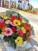 Букет цветов из:  Герберы #REPLACE_PRED# Новопавловске