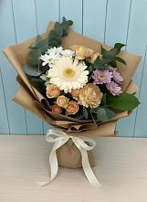 Букет цветов из:  Герберы и Хризантемы #REPLACE_PRED# Новопавловске