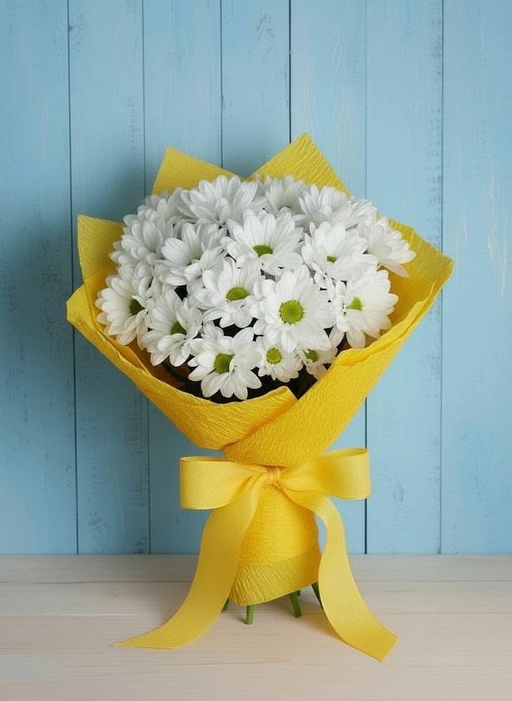 Букет цветов из: Хризантемы в Новопавловске