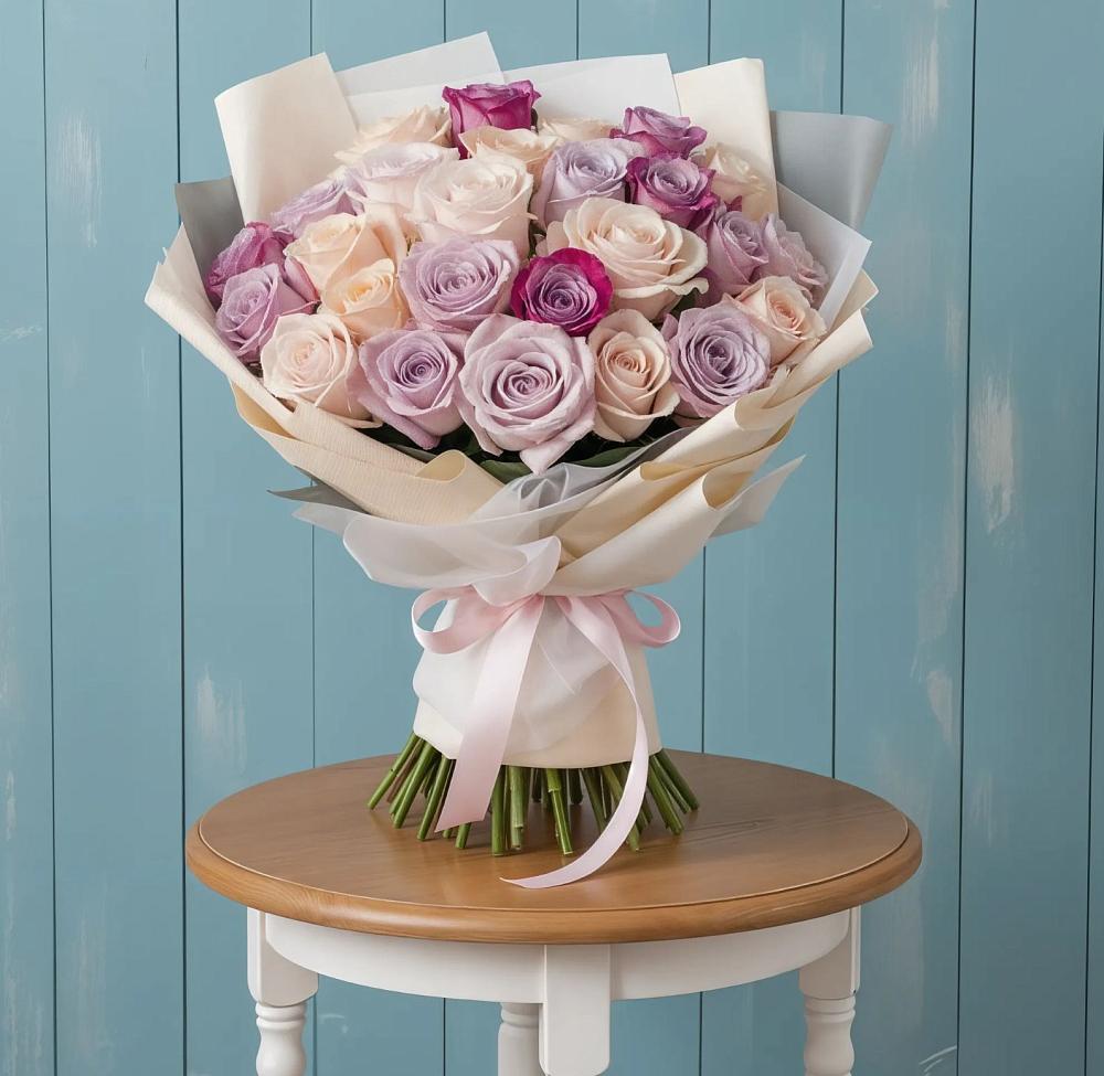 Букет цветов из: Розы в Новопавловске