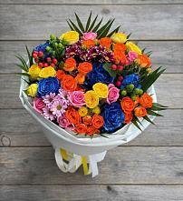Букет цветов из:  Розы и Хризантемы #REPLACE_PRED# Новопавловске