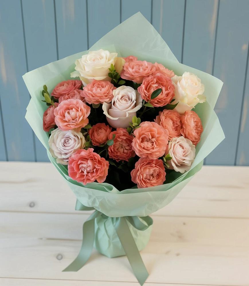 Букет цветов из: Розы в Новопавловске