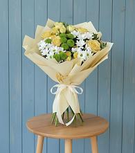 Букет цветов из:  Хризантемы и Розы в Новопавловске