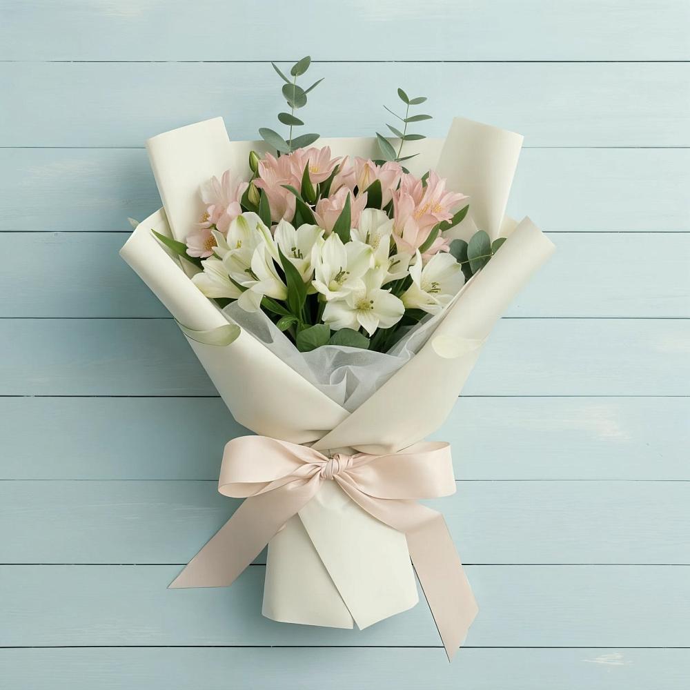 Букет цветов из: Альстромерии в Новопавловске