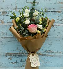Букет цветов из:  Розы и Лизиантусы #REPLACE_PRED# Новопавловске